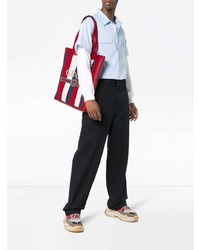 rote Shopper Tasche aus Leder von Gucci