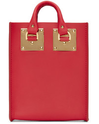 rote Shopper Tasche aus Leder von Sophie Hulme