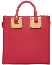 rote Shopper Tasche aus Leder von Sophie Hulme