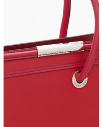 rote Shopper Tasche aus Leder von Karl Lagerfeld