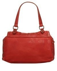 rote Shopper Tasche aus Leder von SAMANTHA LOOK