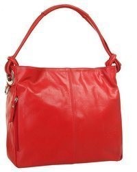 rote Shopper Tasche aus Leder von SAMANTHA LOOK