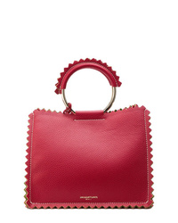rote Shopper Tasche aus Leder von Sara Battaglia
