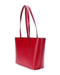 rote Shopper Tasche aus Leder von Donna Karan