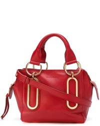 rote Shopper Tasche aus Leder von See by Chloe
