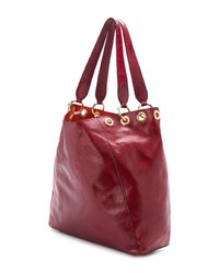 rote Shopper Tasche aus Leder von L'Autre Chose