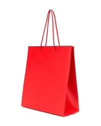 rote Shopper Tasche aus Leder von Medea