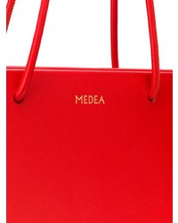 rote Shopper Tasche aus Leder von Medea