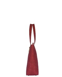 rote Shopper Tasche aus Leder von SILVIO TOSSI