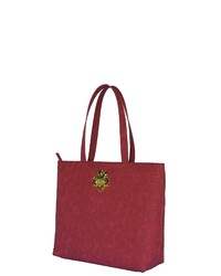 rote Shopper Tasche aus Leder von SILVIO TOSSI