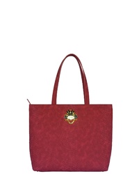rote Shopper Tasche aus Leder von SILVIO TOSSI