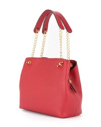 rote Shopper Tasche aus Leder von Tory Burch