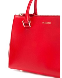 rote Shopper Tasche aus Leder von Jil Sander