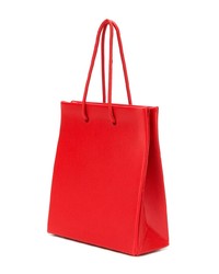 rote Shopper Tasche aus Leder von Medea