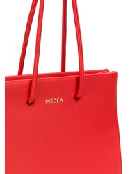 rote Shopper Tasche aus Leder von Medea