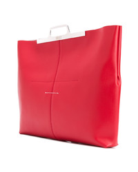 rote Shopper Tasche aus Leder von MM6 MAISON MARGIELA