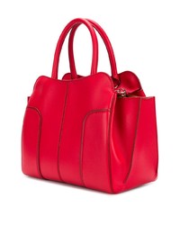 rote Shopper Tasche aus Leder von Tod's