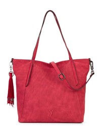 rote Shopper Tasche aus Leder von SURI FREY