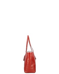 rote Shopper Tasche aus Leder von The Bridge