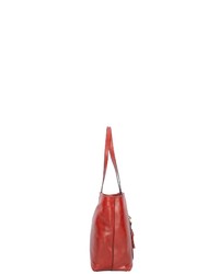 rote Shopper Tasche aus Leder von The Bridge