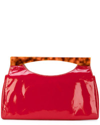 rote Shopper Tasche aus Leder von Tommy Hilfiger