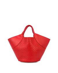 rote Shopper Tasche aus Leder von Ulla Johnson