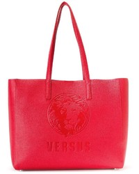 rote Shopper Tasche aus Leder von Versus