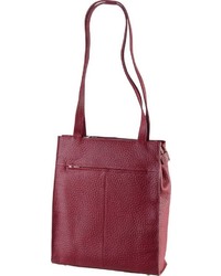 rote Shopper Tasche aus Leder von VOi