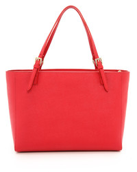 rote Shopper Tasche aus Leder von Tory Burch