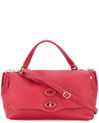 rote Shopper Tasche aus Leder von Zanellato