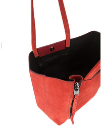 rote Shopper Tasche aus Leder von Elena Ghisellini