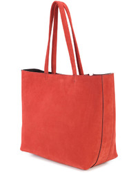 rote Shopper Tasche aus Leder von Elena Ghisellini