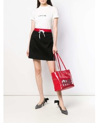 rote Shopper Tasche aus Pailletten von Miu Miu