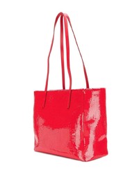 rote Shopper Tasche aus Pailletten von Miu Miu