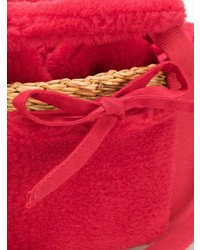 rote Shopper Tasche aus Pelz von Muun