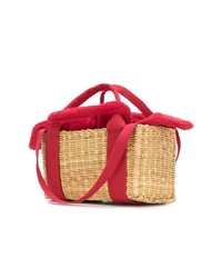 rote Shopper Tasche aus Pelz von Muun