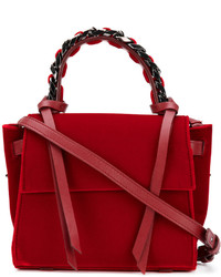 rote Shopper Tasche aus Samt von Elena Ghisellini
