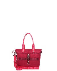 rote Shopper Tasche aus Segeltuch von George Gina & Lucy