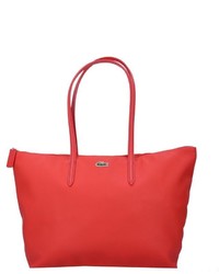 rote Shopper Tasche aus Segeltuch von Lacoste