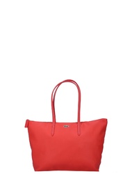 rote Shopper Tasche aus Segeltuch von Lacoste