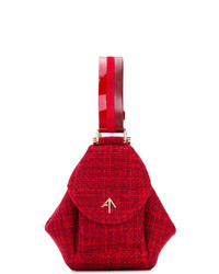 rote Shopper Tasche aus Segeltuch von Manu Atelier