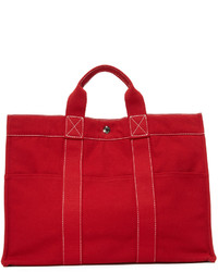 rote Shopper Tasche aus Segeltuch