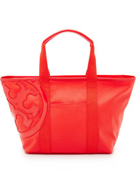 rote Shopper Tasche aus Segeltuch von Tory Burch