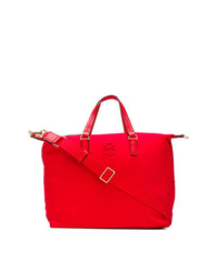 rote Shopper Tasche aus Segeltuch von Tory Burch
