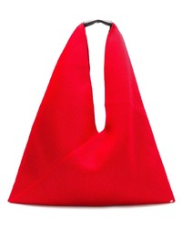 rote Shopper Tasche aus Segeltuch von MM6 MAISON MARGIELA