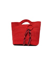 rote Shopper Tasche aus Stroh von SENSI STUDIO