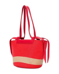 rote Shopper Tasche aus Stroh von Elena Ghisellini