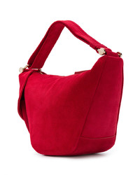 rote Shopper Tasche aus Wildleder von Manu Atelier