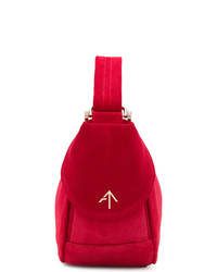 rote Shopper Tasche aus Wildleder von Manu Atelier
