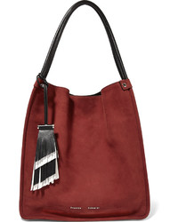 rote Shopper Tasche aus Wildleder von Proenza Schouler